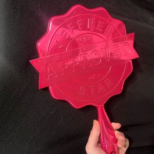 Jeffree Star Metallic Pink “Approved” stamp mirror